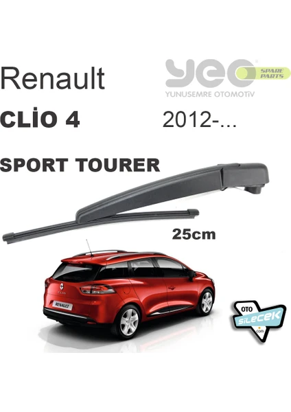 Renault Clio 4 Sport Tourer Arka Silecek Kolu Set 2012-..