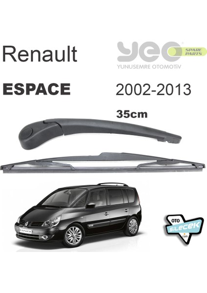 Renault Espace Arka Silecek Kolu Set 2002-2013