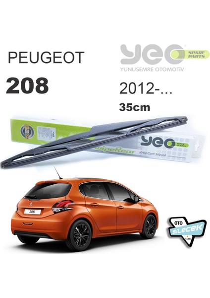 Peugeot 208 Arka Silecek 2012-..