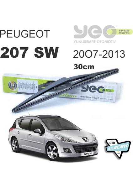 Peugeot 207 Sw Arka Silecek 2007-... Yeo Wiperear