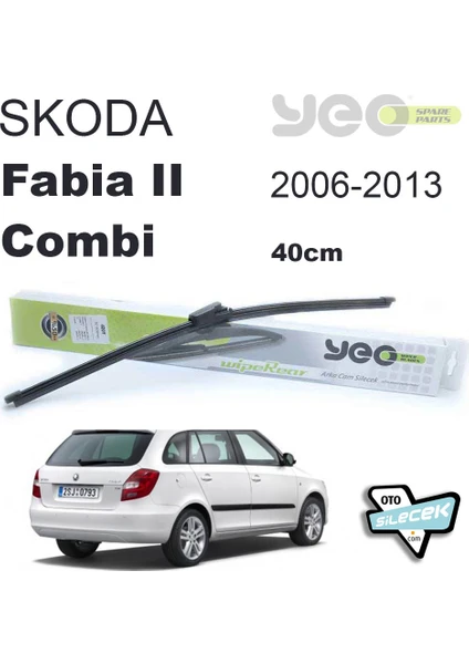 Skoda Fabia 2 Combi 35CM Arka Silecek 2006-2013