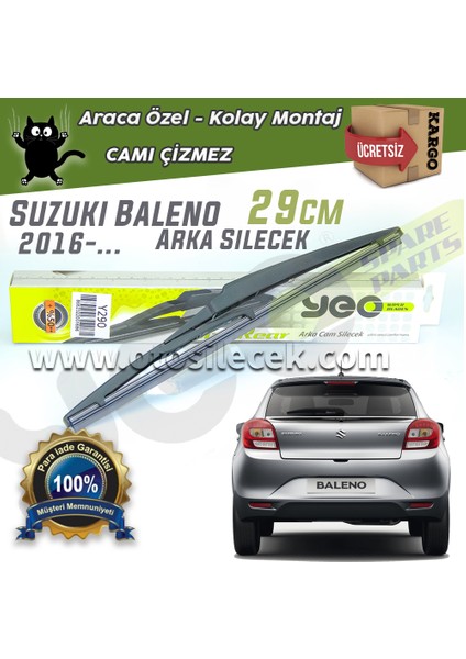 Suzuki Baleno Arka Silecek 2016-... Yeo Wiperear