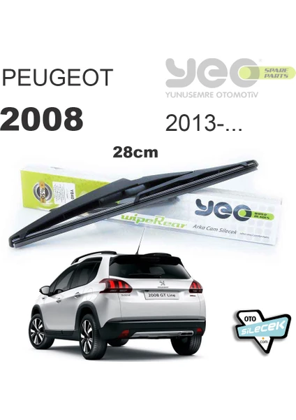 Peugeot 2008 Arka Silecek 2013-..