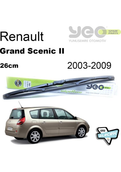 Renault Grand Scenic Iı Yeo Wiperear Arka Silecek 2003-2009