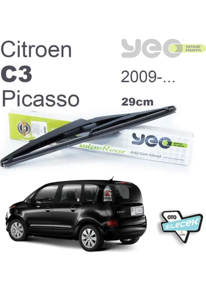 Citroen C3 Picasso Arka Silecek 2009-..