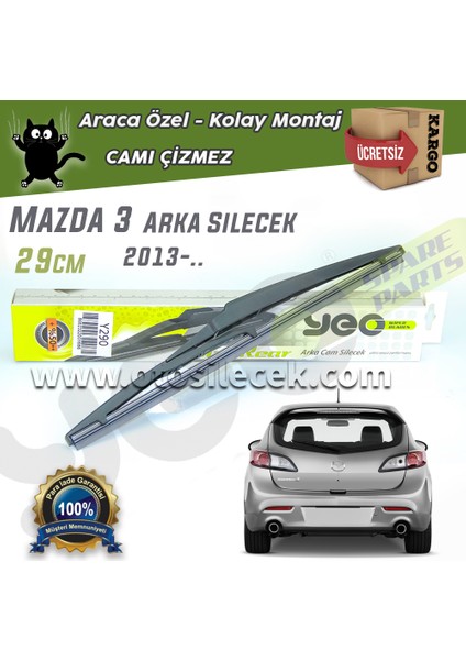Mazda 3 Hb Arka Silecek 2013-.. Yeo Wiperear
