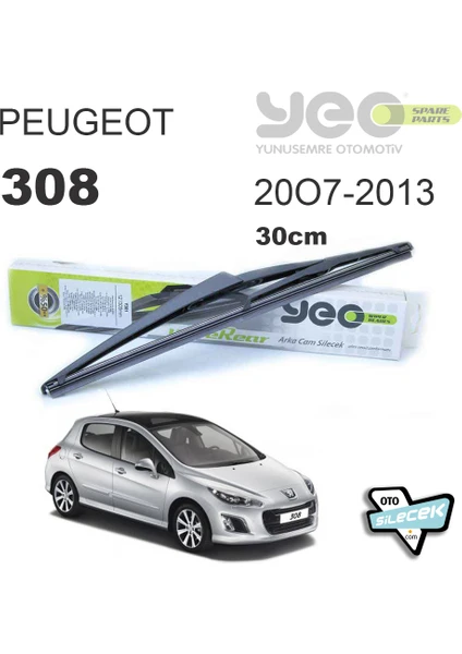 Peugeot 308 Arka Silecek 2007-2013