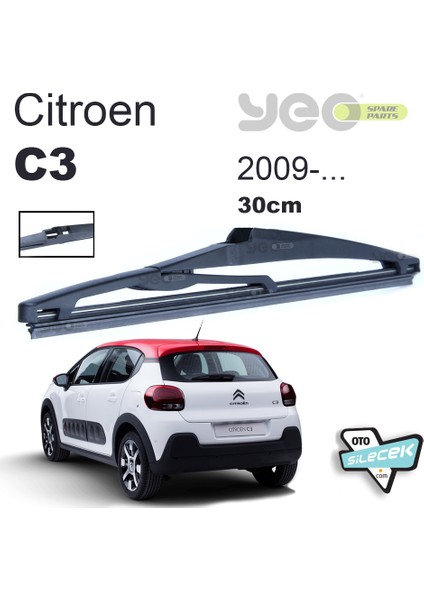 Citroen C3 Arka Silecek 2009-2016