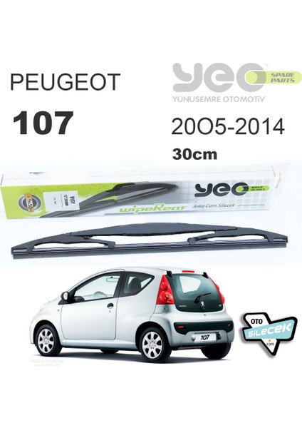 Peugeot 107 Arka Silecek 2005-2014