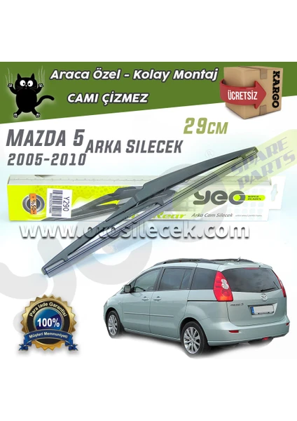 Mazda 5 Arka Silecek 2005-2010.. Yeo Wiperear