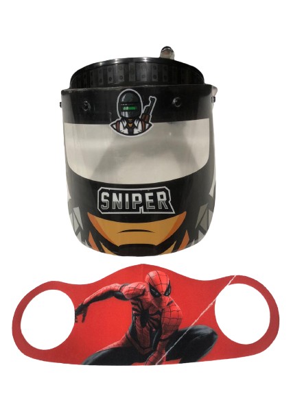 Sniper Siperlik + Spiderman Maske