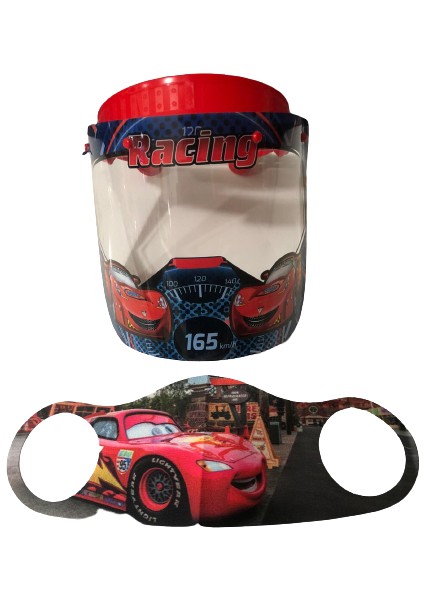 Racing Siperlik + Şimşek Mcqueen Maske