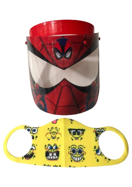Spiderman Siperlik + SungerBob Maske