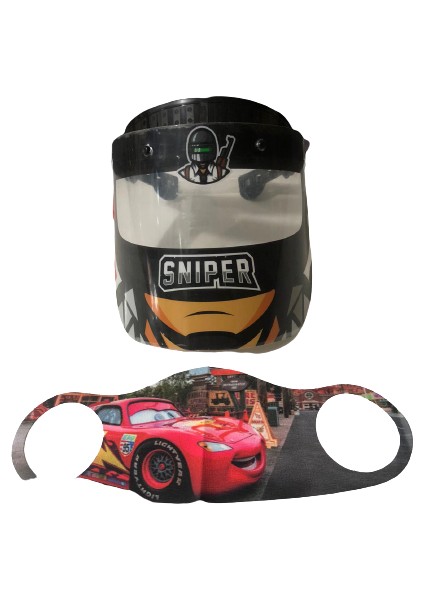 Sniper Siperlik + Şimşek Mcqueen Maske