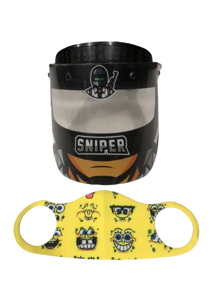 Sniper Siperlik + SüngerBob Maske