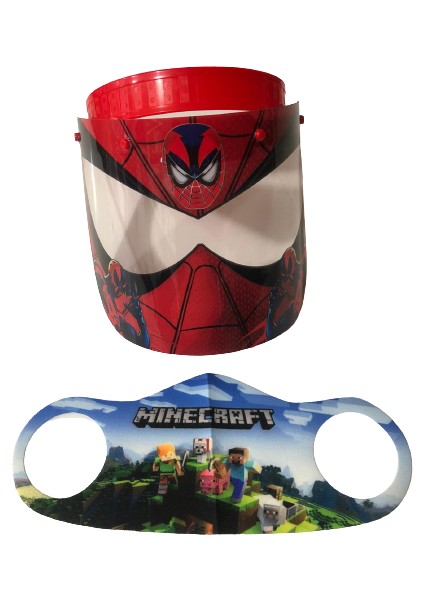 Spiderman Siperlik + Minecraft Maske