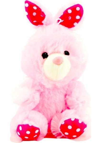 Sevimli Pembe Tavşan Peluş Oyuncak 20 cm