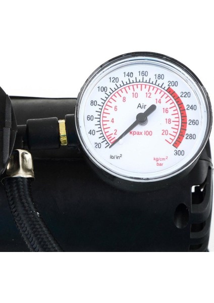 Carub 300 Psi 12V Güçlü Performans Siyah Hava Kompresörü
