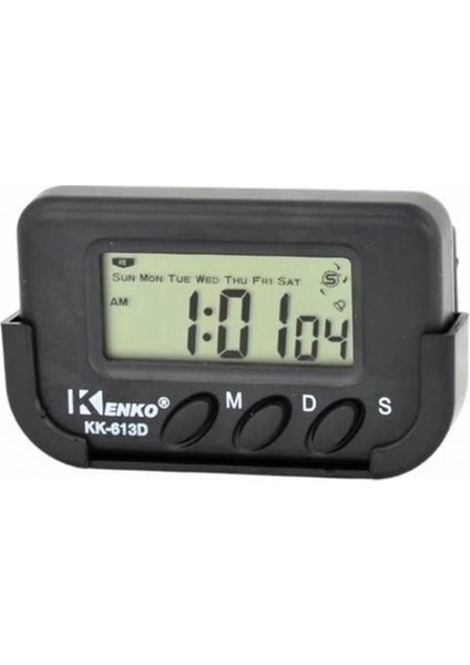 Kenko Dijital Küçük Masa-Araba Saati-Alarm-Kronometre