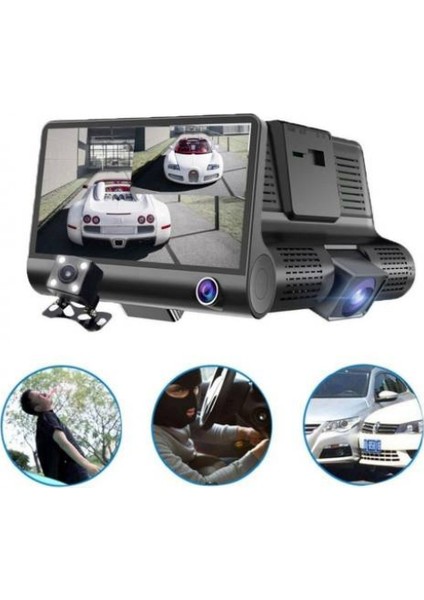 Kingboss SL-D218 1080P Full Hd 3 Lensli Araç Geri Vites Kamerası fiyatları