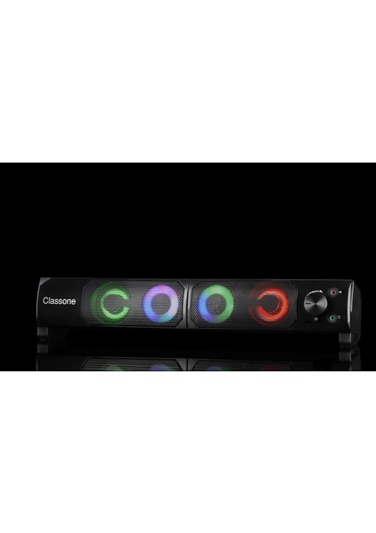 X3 Black Sound Bar Rgb Hoparlör