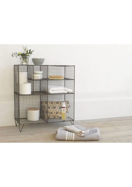 Tel Grid 7’raflı Modern Kitaplık Modeli & Raf Modelleri