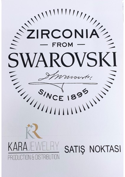 Gümüş Kolye Swarovskı Taşlı Pırlanta Modeli Tektaş Rose Kaplama Kadın Kolye