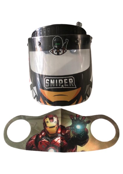 Gürbey Pazarlama Sniper Siperlik + Iron Man Maske