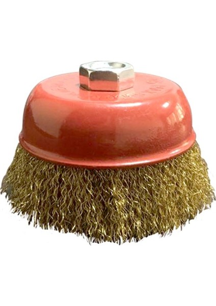 Çanak Saçaklı Tel Fırça 100 mm