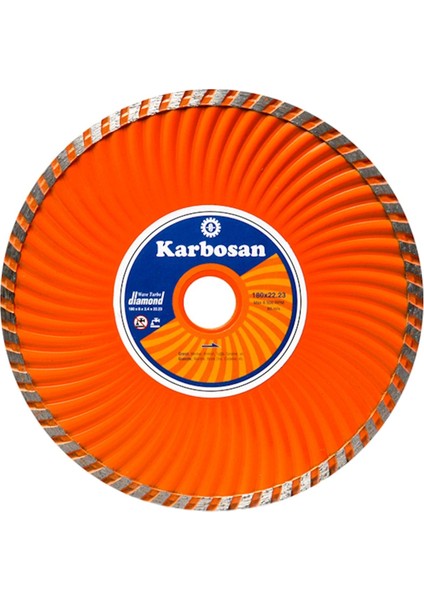 Flanşlı Turbo Kanallı Elmas Kesici 180X2.4X22.23