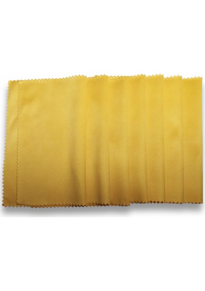Mikrofiber Gözlük Temizleme Bezi Sarı Renk 100 Adet