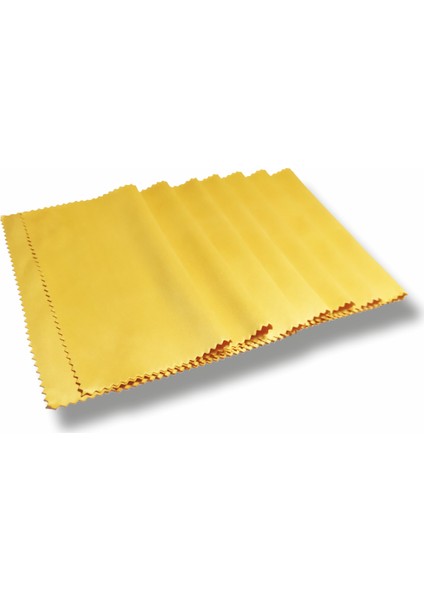 Mikrofiber Gözlük Temizleme Bezi Sarı Renk 100 Adet