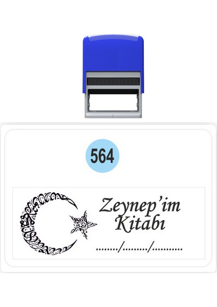 Kaşe Kitap Mührü Kitap Damgası Kişiye Özel Kaşe 564