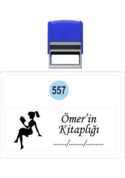 Kaşe Kitap Mührü Kitap Damgası Kişiye Özel Kaşe 557