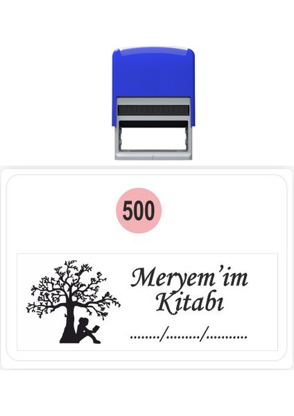 Baskı Life  Kaşe  Kitap Mührü Kitap Damgası Kişiye Özel Kaşe 500