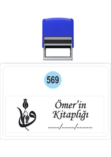 Kaşe Kitap Mührü Kitap Damgası Kişiye Özel Kaşe 569