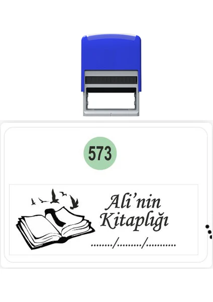 Baskı Life  Kaşe  Kitap Mührü Kitap Damgası Kişiye Özel Kaşe 573