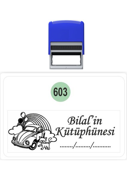 Baskı Life  Kaşe  Kitap Mührü Kitap Damgası Kişiye Özel Kaşe 603