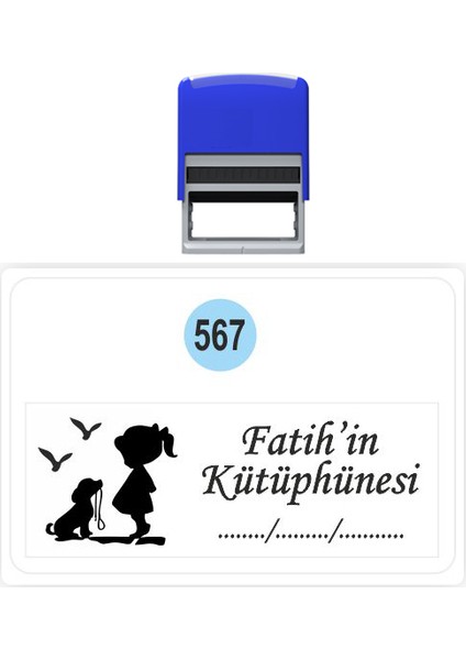 Kaşe Kitap Mührü Kitap Damgası Kişiye Özel Kaşe 567