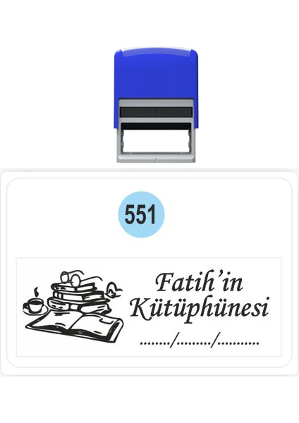 Baskı Life  Kaşe  Kitap Mührü Kitap Damgası Kişiye Özel Kaşe 551