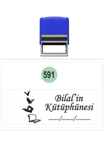 Baskı Life  Kaşe  Kitap Mührü Kitap Damgası Kişiye Özel Kaşe 591