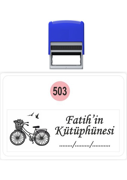 Kaşe Kitap Mührü Kitap Damgası Kişiye Özel Kaşe 503