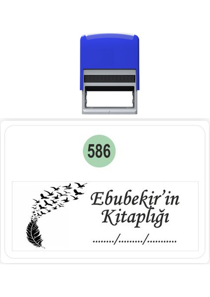 Kaşe Kitap Mührü Kitap Damgası Kişiye Özel Kaşe 586