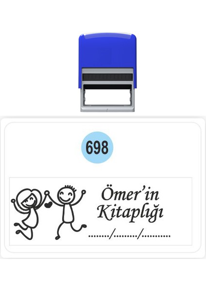 Kaşe Kitap Mührü Kitap Damgası Kişiye Özel Kaşe 698