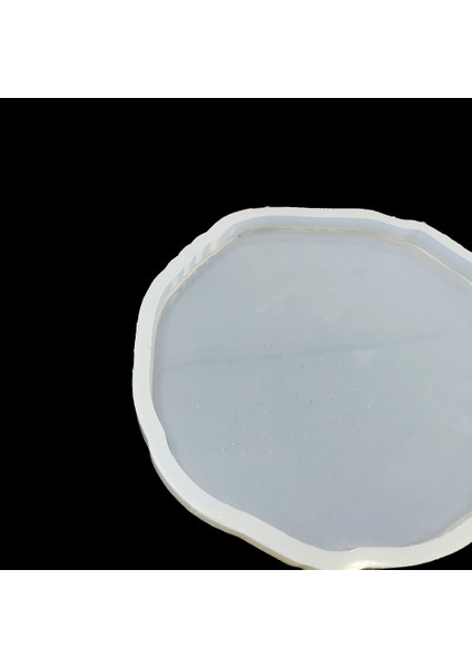 Bardak Altı Reçine Epoksi Kalıp - Dalgalı Oval - B12