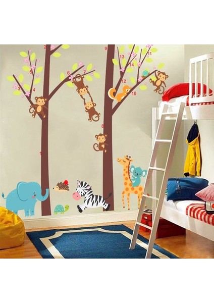 Kt Decoration Maymunlar ve Sevimli Hayvanlar Bebek ve Çocuk Odası Pvc Duvar Sticker modelleri