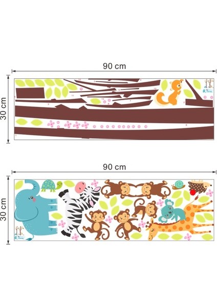Kt Decoration Maymunlar ve Sevimli Hayvanlar Bebek ve Çocuk Odası Pvc Duvar Sticker fırsatları