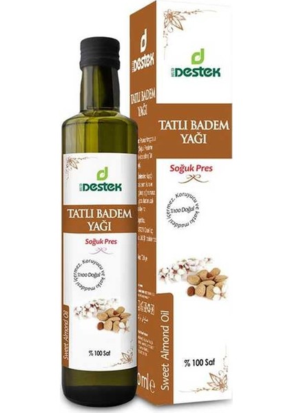 Tatlı Badem Yağı 250 ml (Soğuk Pres)