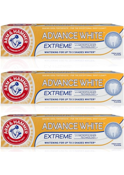 Arm Hammer 3 x Diş Macunu - Advance White 75 ml