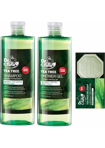 Çay Ağacı Şampuan + Duş Jeli +Sabun